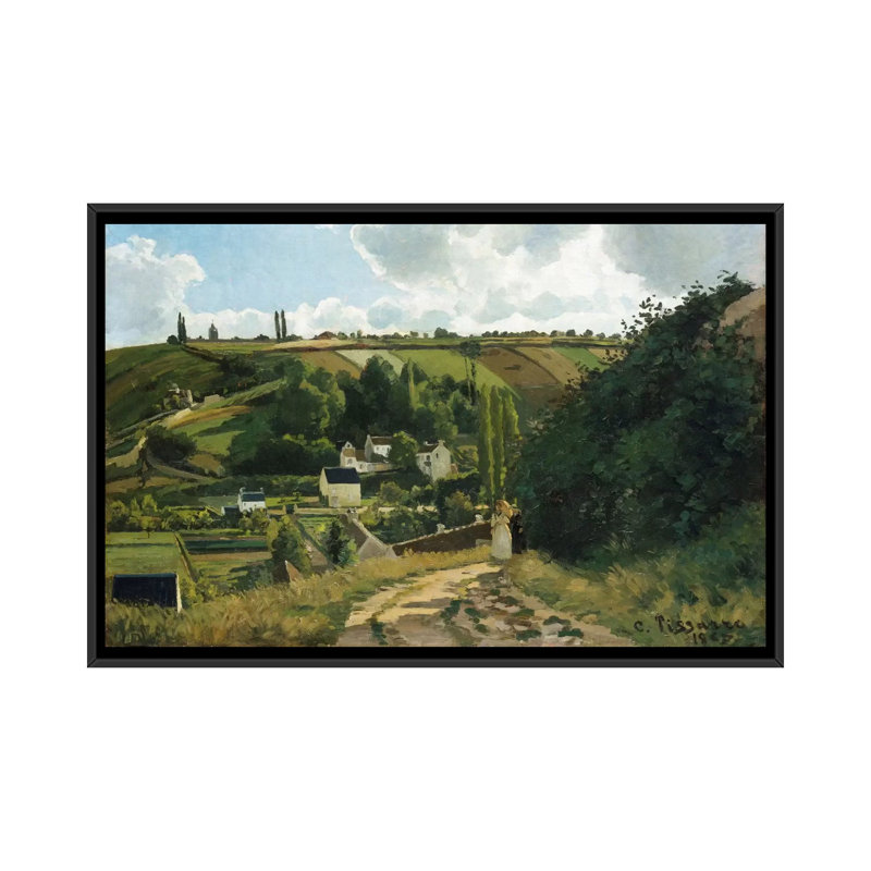 «Jalais Hill at Pontoise, 1867» par Camille Pissarro, reproduction sur toile, H 18 po x l 26 po x P 1,5 po, Non mat