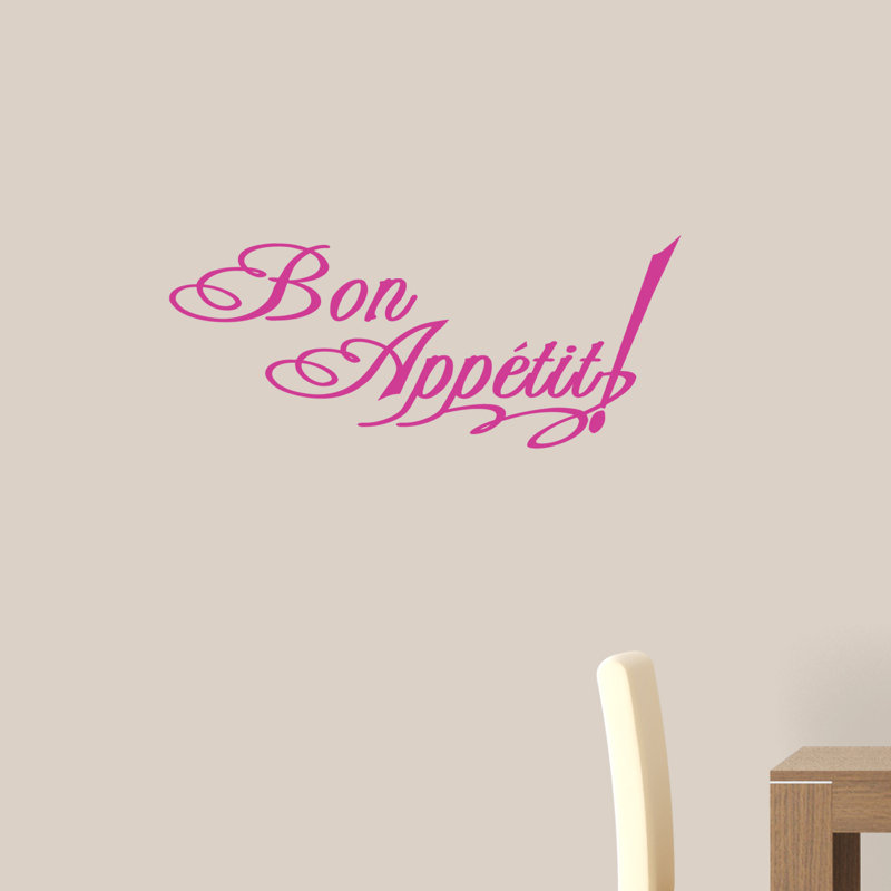 Food & Beverage Wall Decal, Hot Pink, Yes