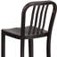 Commercial Grade Metal Indoor-Outdoor Stool with Vertical Slat Back-1824115534-1824115529