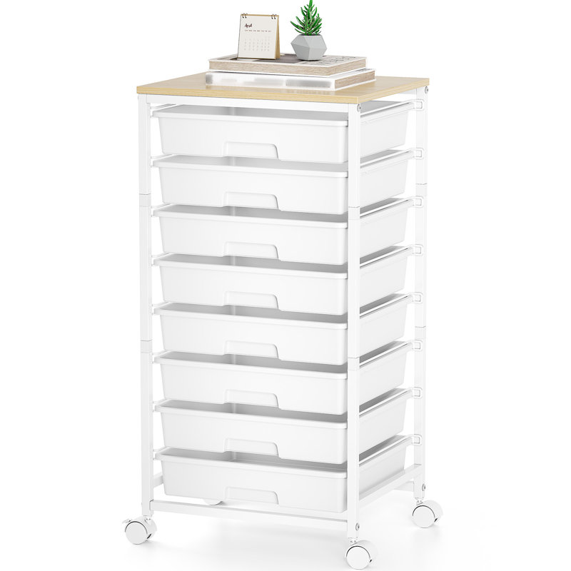 79cm H x 39.4cm W Utility Cart, White