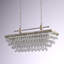 Luminaire suspendu à 4 lumières pour îlot de cuisine avec détails en cristal Audrick-245750739