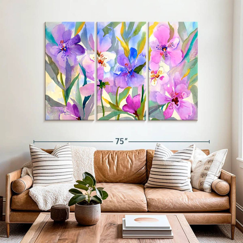 Harnek Iris Fields, 42" H x 65" W