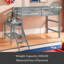 Lit mezzanine simple avec plateforme, échelle-293246911