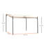 Pavillon de jardin extérieur en acier 10 pi x 13 pi Outsunny