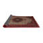 Tapis rouge/beige/noir traditionnel-105448043