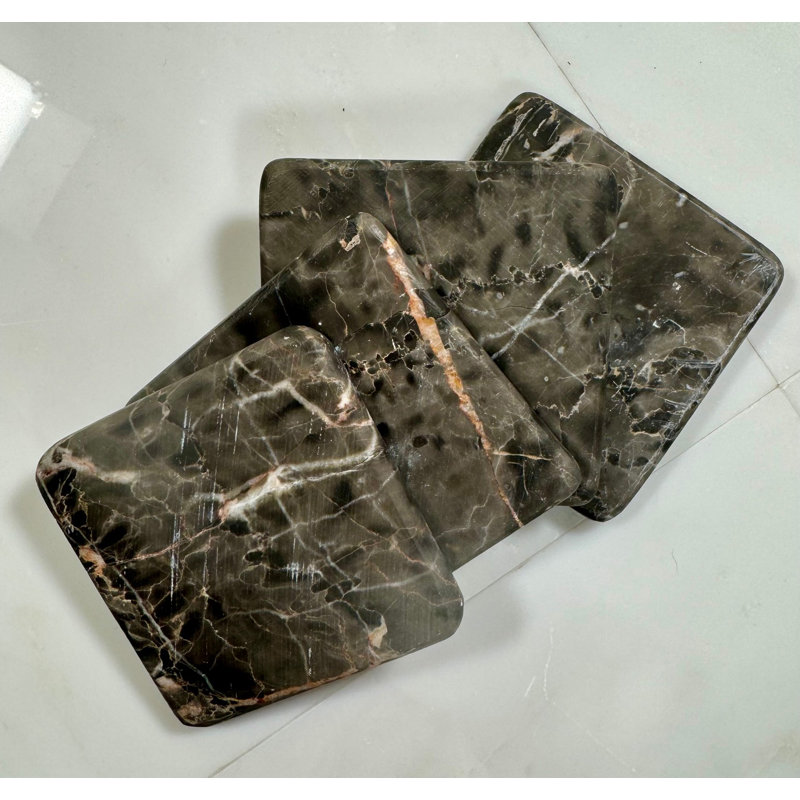 Sous-verres mystiques bruns (ensemble de 4)