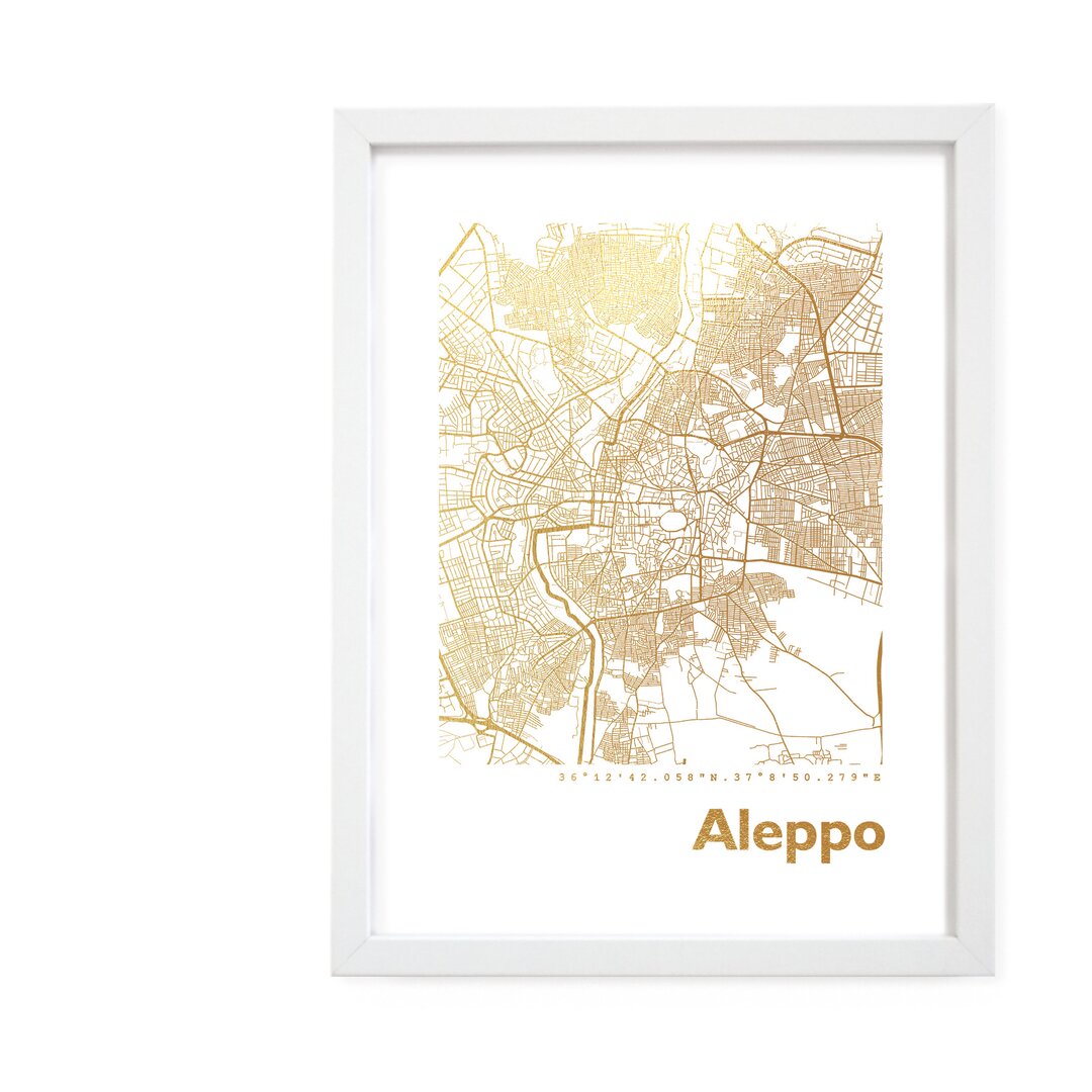 Gerahmter Grafikdruck Aleppo