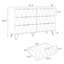 Commode 6 tiroirs Exmore