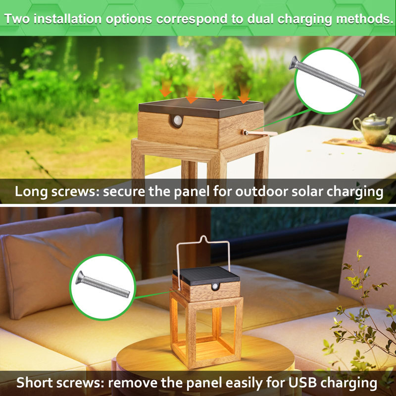 Motion Sensor Solar Table Lamp Outdoor Waterproof