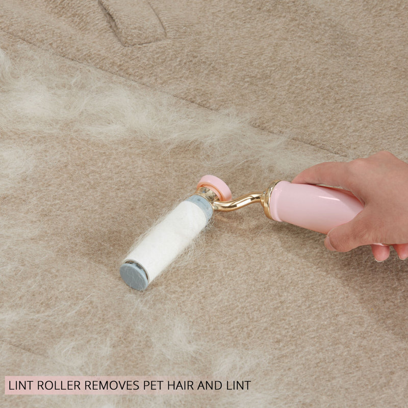 Rasoir en tissu SALAV LR-900 Retro Edition + rouleau à peluches, rose