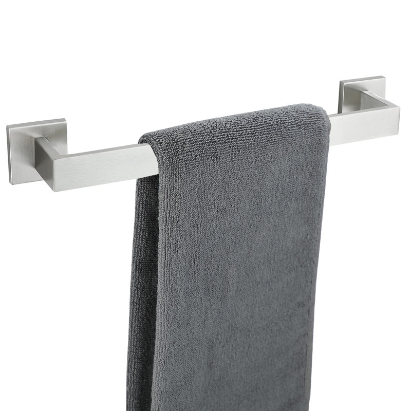 Porte-serviettes mural 17,52 po, L 17,51 po x l 3,15 po x P 2,17 po, Nickel brossé
