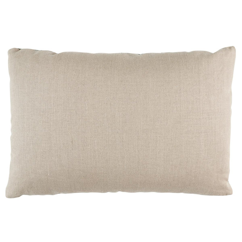 Schumacher x David Kaihoi Embroidered Tile Pillow