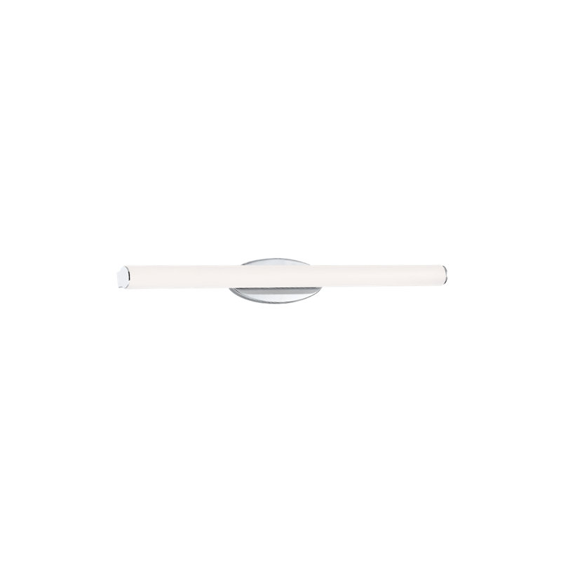 Barre d'éclairage de salle de bain 1 lumière DEL Mini Loft, H 4,5 po x l 18 po x P 3 po, Chrome