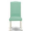 Cet ensemble de salle à manger 5 pièces comprend une table ovale en bois avec feuille papillon et 4 chaises rembourrées en similicuir pour étang, blanc lin-471855434-471855478-421326286