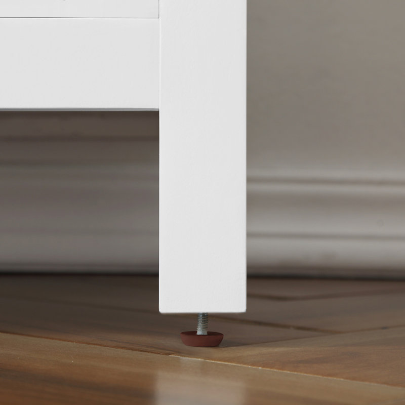 Ensemble de meuble-lavabo simple autoportant 24 po avec comptoir et lavabo Juniper, Blanc