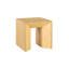 Table de bout en finition chêne naturel, durable et élégante, assemblée pour plus de stabilité, convenant à plusieurs intérieurs avec structure - ajout élégant et pratique