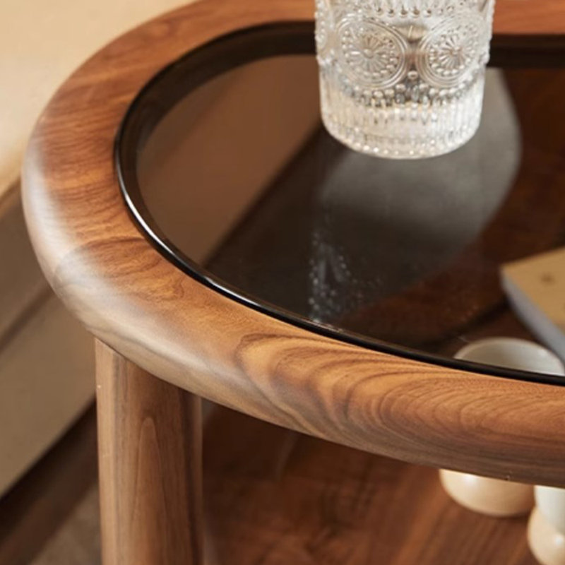 Retro irregular-shaped design coffee table