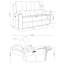 Canapé inclinable électrique triple Hein gris-122505227