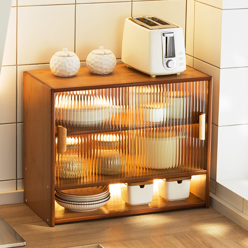 Rayon Bamboo Shelving Rack, Brown