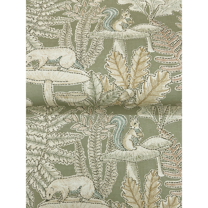Papier peint Holt Sage Woodland, Vert