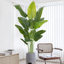 Arbre de paradis artificiel 6,5 pi en pot de ciment noir - grande plante tropicale artificielle pour la décoration de plancher intérieur (sans pot)-1131895827-1131895831