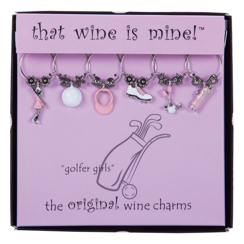 Shynel Gold Brass Stainless Steel Wine Charm