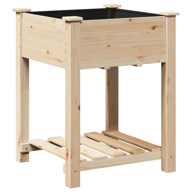 Sapin en bois massif 60x60x76 cm Vidaxl, H 30,1 po x l 23,6 po x P 23,8 po