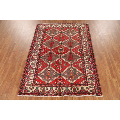Tapis rouge rétro 5 x 7
