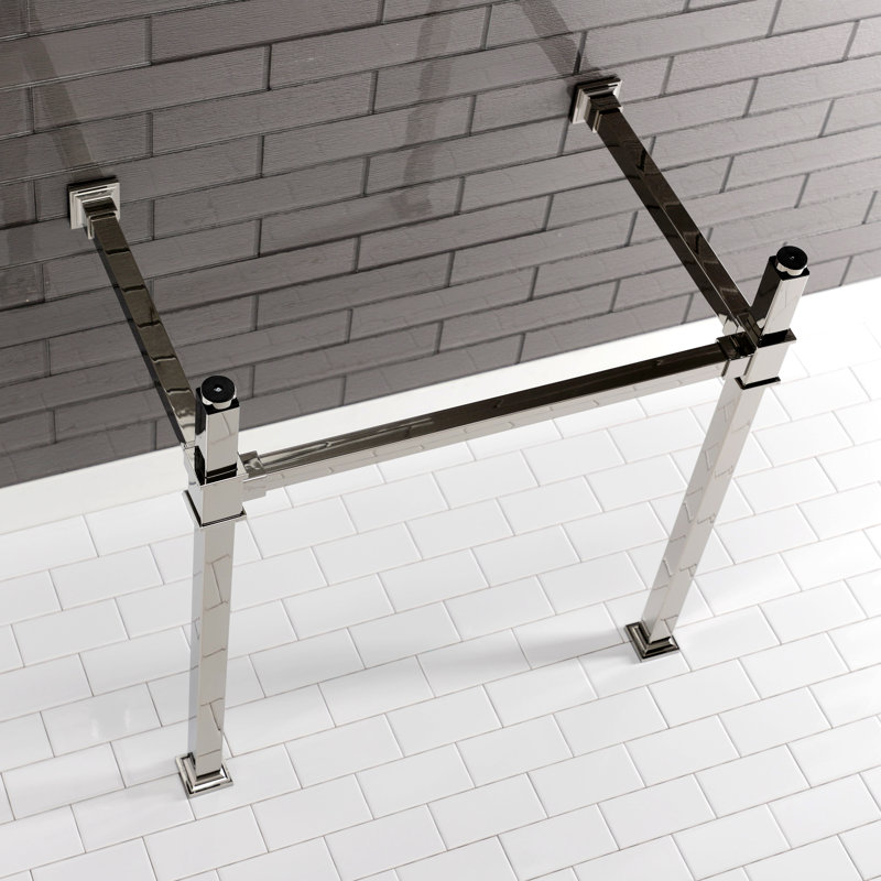 Kingston Brass Fauceture Stainless Steel Console Sink Legs, Polished Nickel