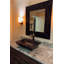 20" Rectangular Vessel Hand Hammered Copper Sink