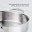 Sauteuse braisée en acier inoxydable avec couvercle Pro 3,5 lux Proondond avec couvercle