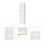 Bibliothèque à 5 tablettes, blanc