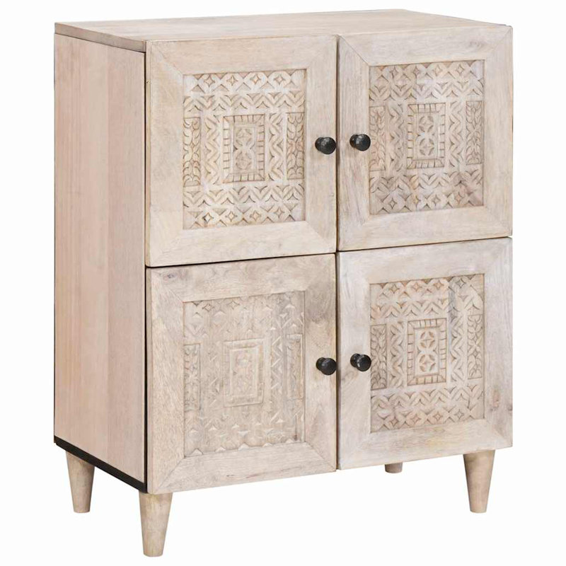 Solid Wood Accent Cabinet, White