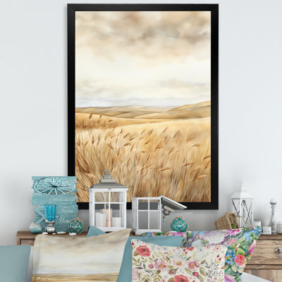 Prairie beauté dévoilée sur toile