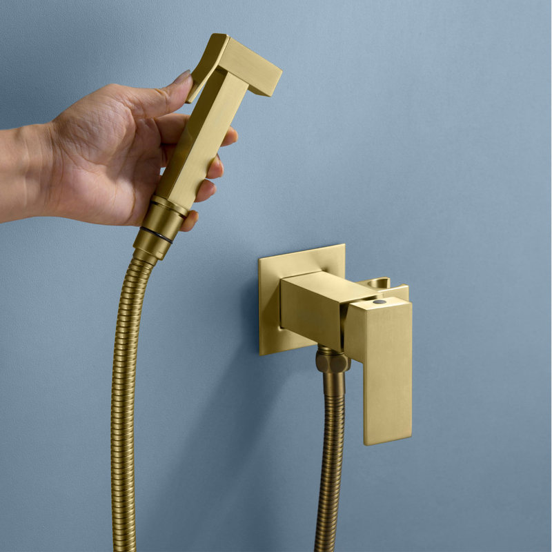 Robinet de bidet à centre central, Or brossé