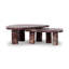 Zion Coffee Table Set - Merlot Marble-939944886