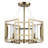 Marco 4-Light Semi-Flush in Brushed Champagne Bronze with Clear Glass