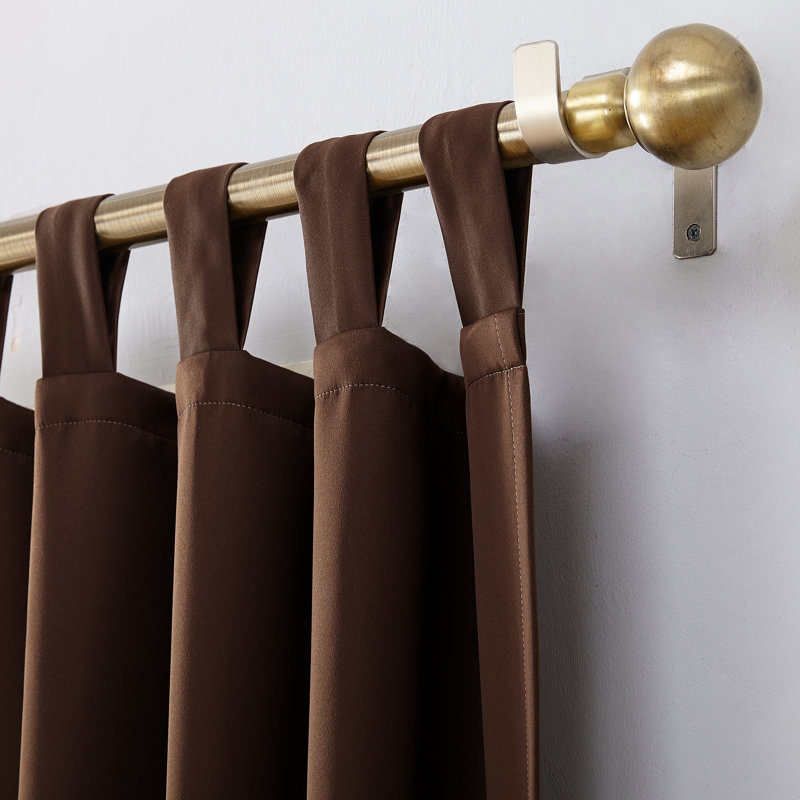 Rideau occultant et isolant thermique - Basics by Wayfair ™, Chocolat, l 40 po x L 63 po