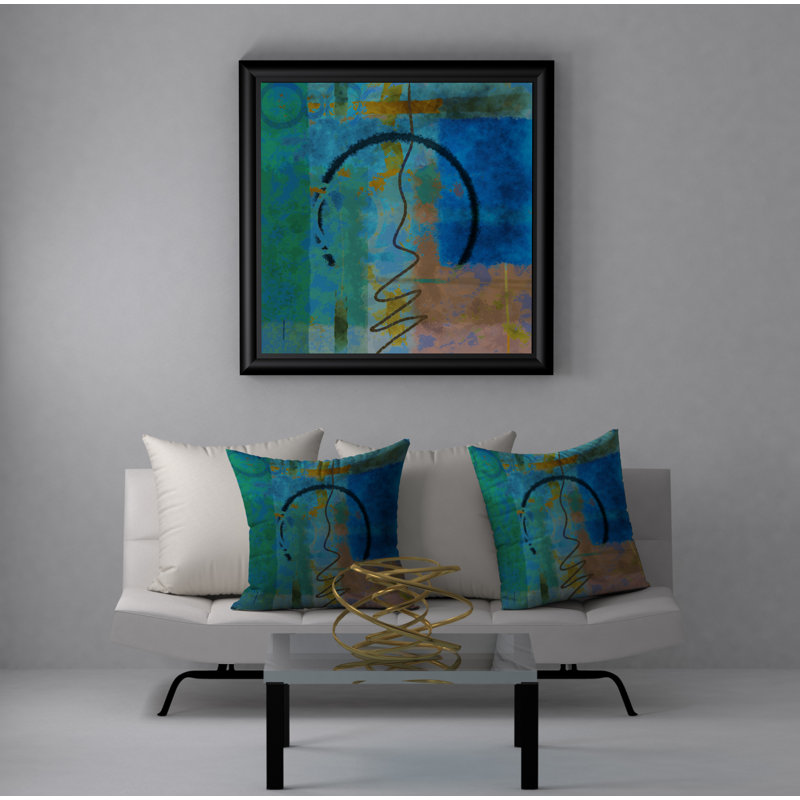 Housse et insert de coussin carré alerte Alerte, 24" X 24"