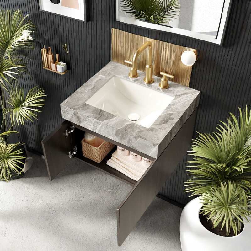 Meuble-lavabo et lavabo flottant 24 po