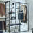 Freestanding Walk In Wood Closet System With Metal Frame