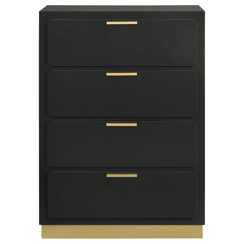 Jordan 4-drawer Chest, Black