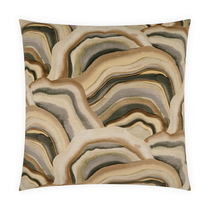 Verve Square Pillow Cover & Insert, Desert, Square 22"