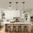 1- Single Pendant Light With Clear Glass