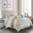 Nason Pink/Gray/Ivory Microfiber Comforter Set-1720535426