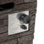 Eddie Tapered Stone Propane Fire Column