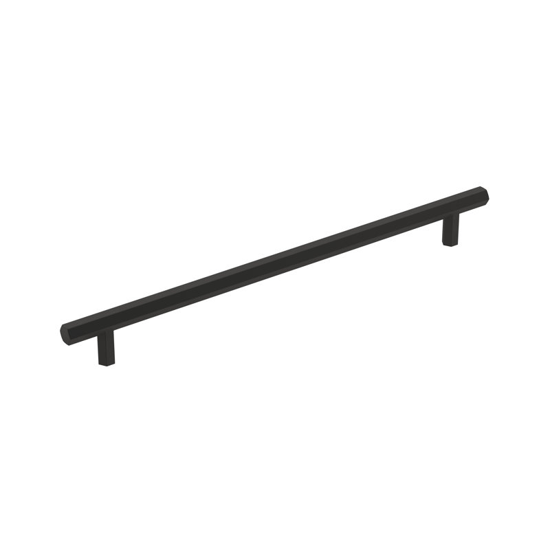 Caliber Bar Pull, Matte Black, 10 1/16"