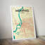 Memphis City Map - No Frame Print-512262012