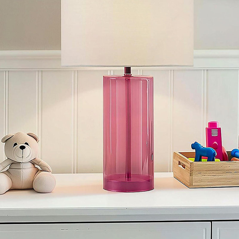 Glass Table Lamp Pink See below