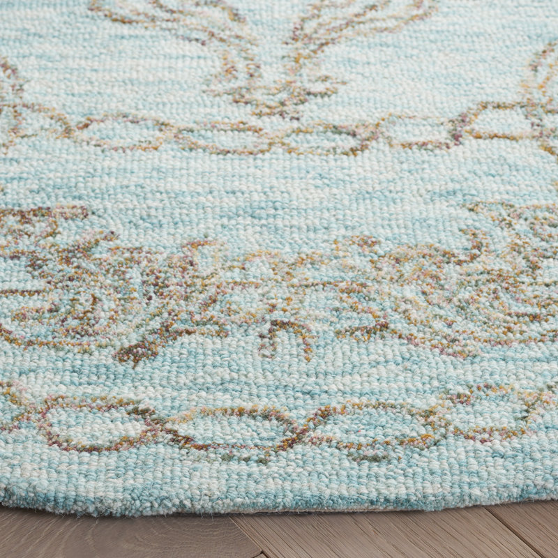 Metro Hand Tufted Wool Pile Oriental Rug, Round 6'